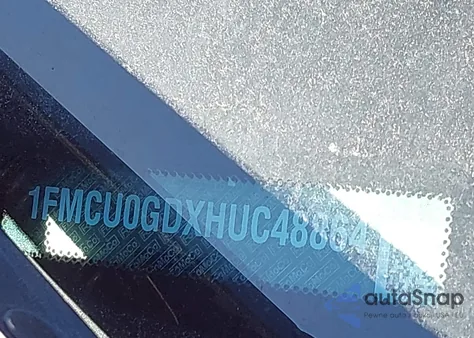 2017 Ford Escape Se z USA, uszkodzony, nr VIN 1FMCU0GDXHUC48864